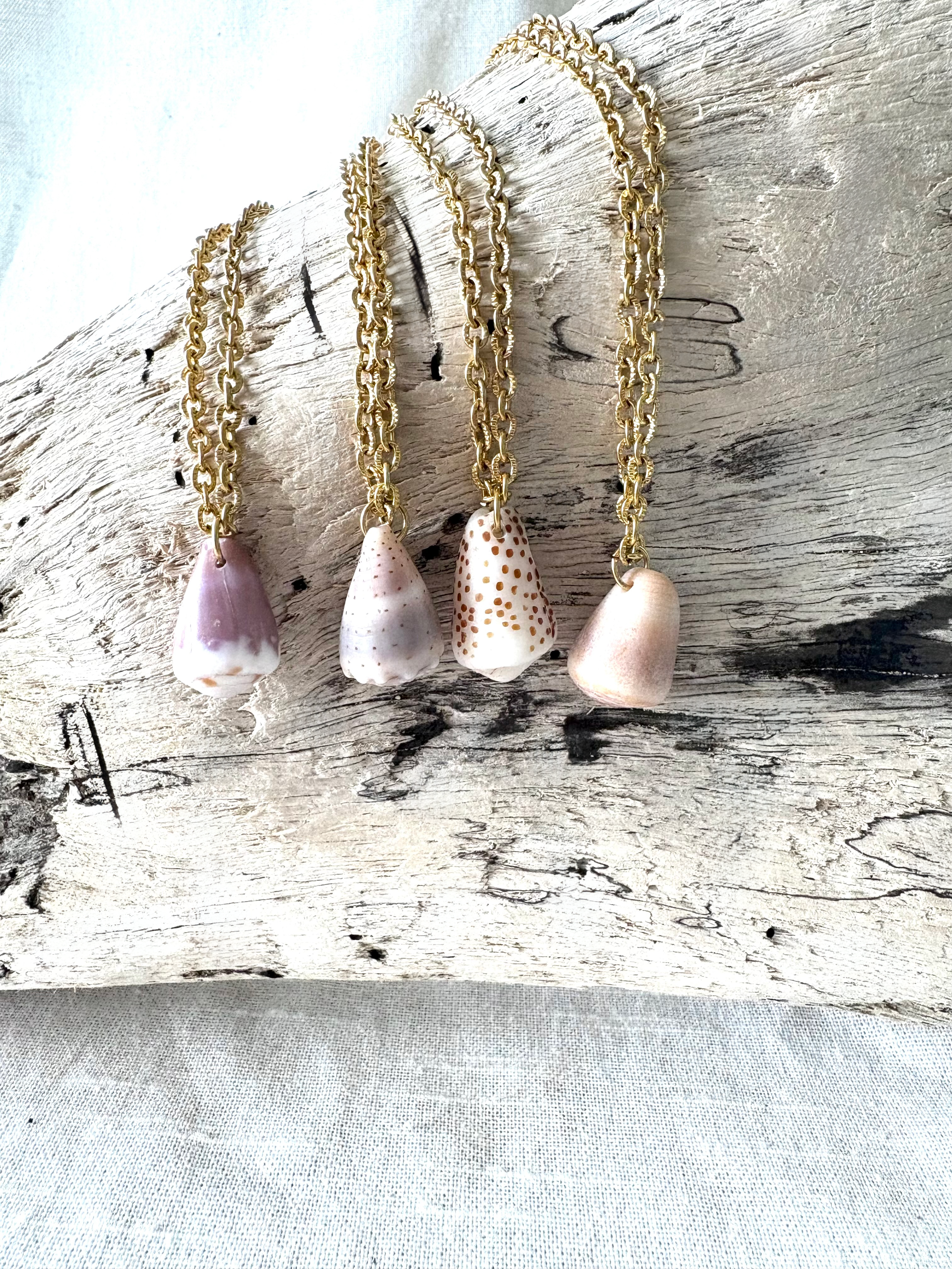 Sherbet Cone Shell Necklace