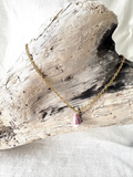 Lilac Dipped Cone Shell Necklace