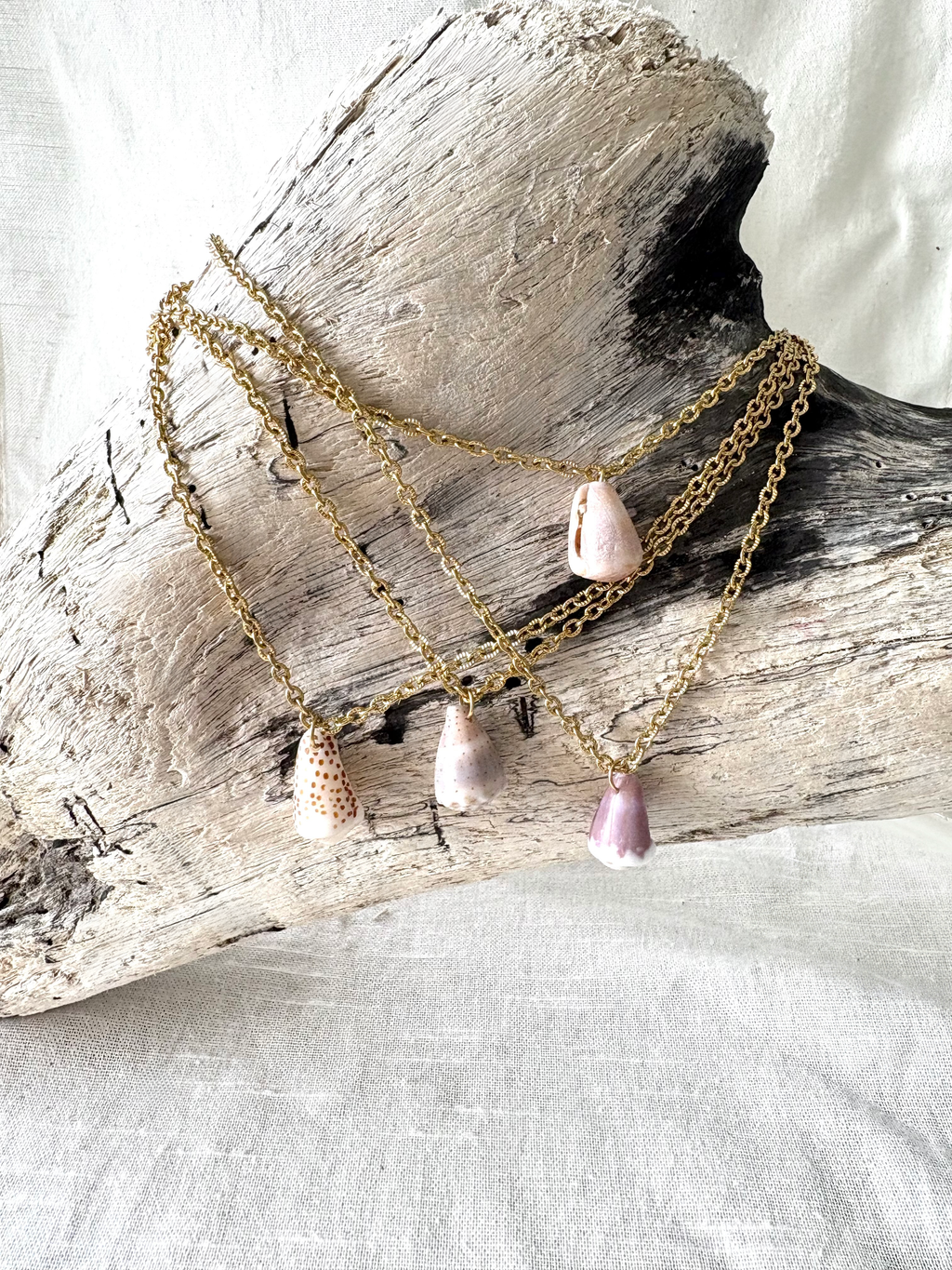 Sherbet Cone Shell Necklace