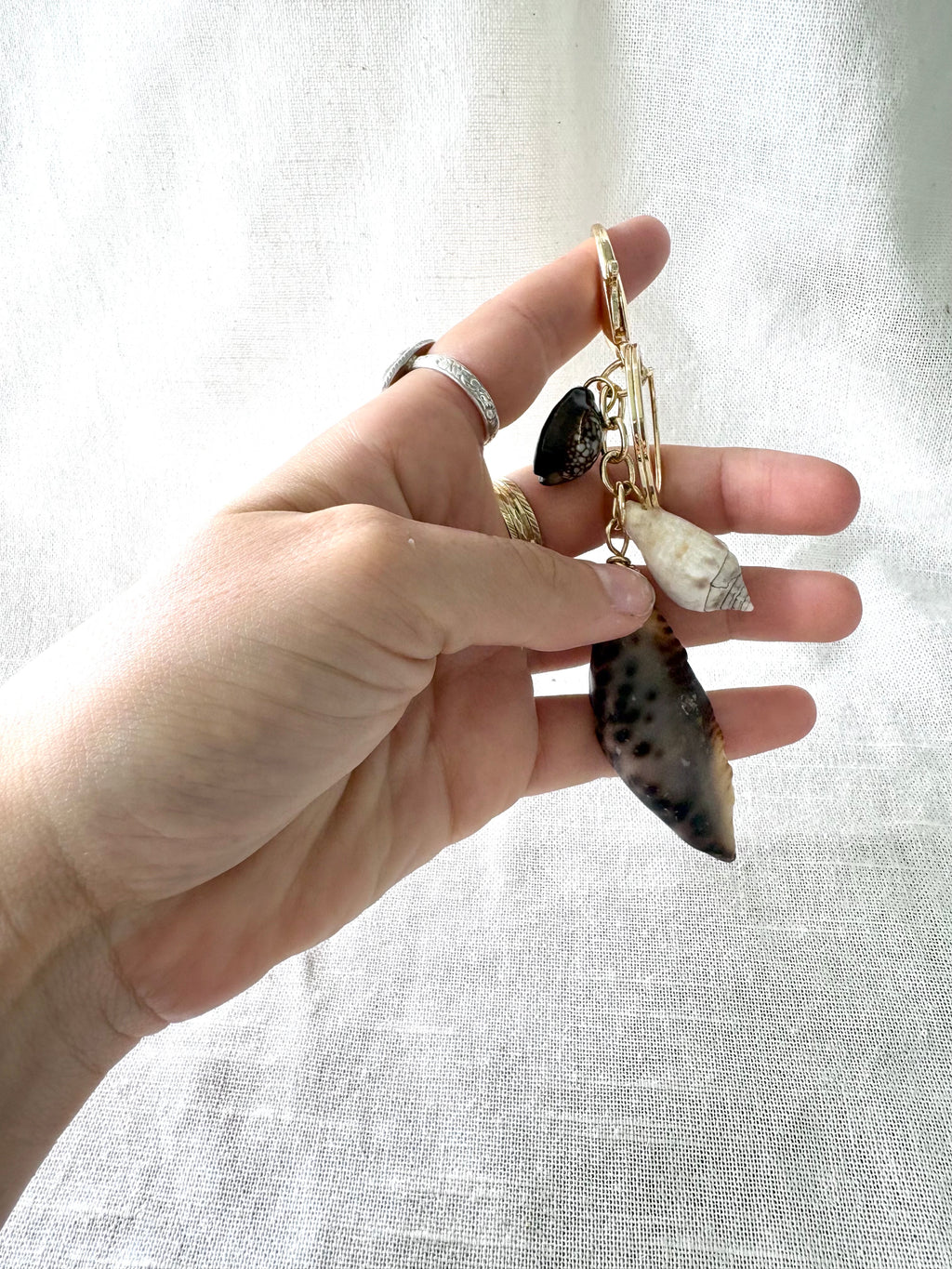 Cowrie Shell Keychain
