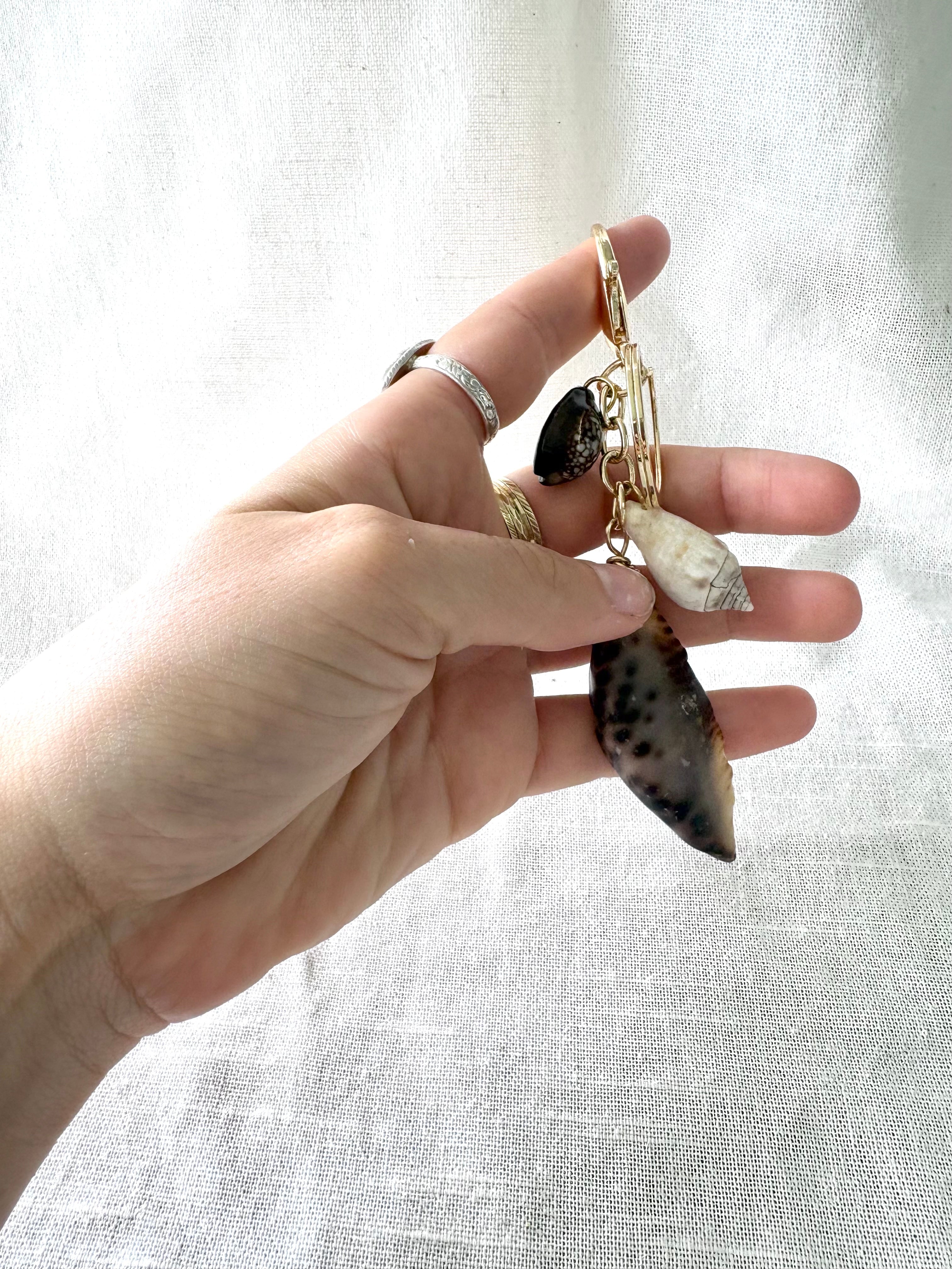 Cowrie Shell Keychain