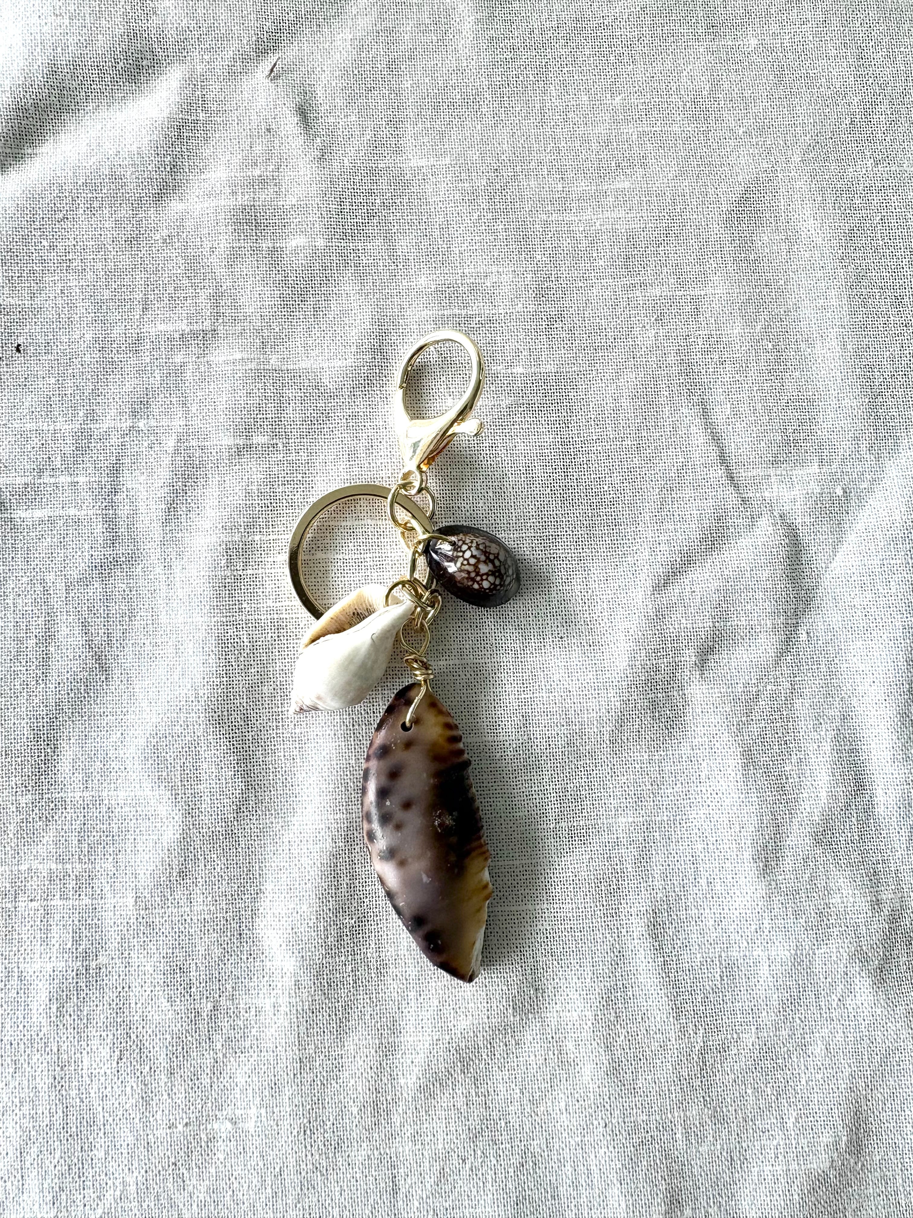 Cowrie Shell Keychain