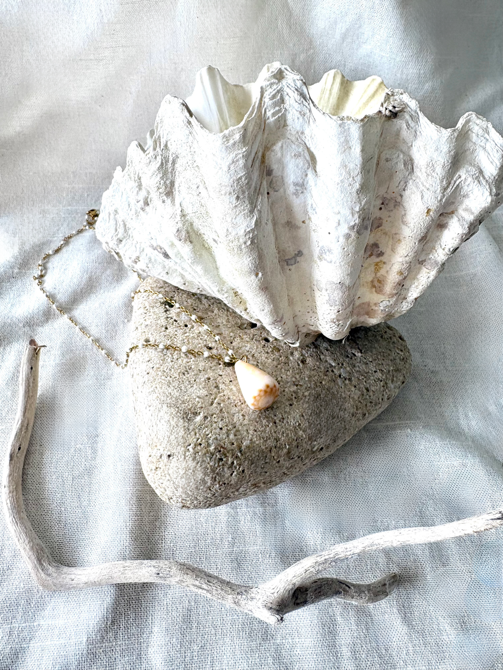 Sunshine Cone Shell Necklace
