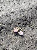 Purple Puka shell Earrings