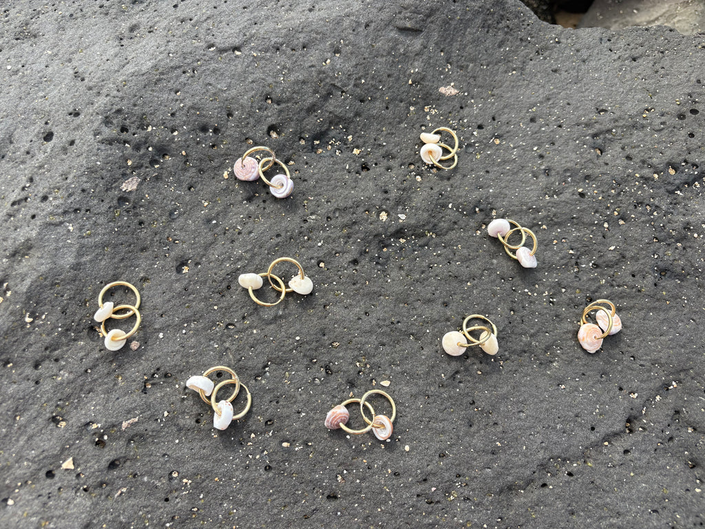 White Puka Shell Earrings