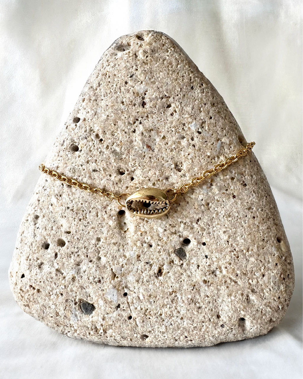 Gold Cowrie Anklet