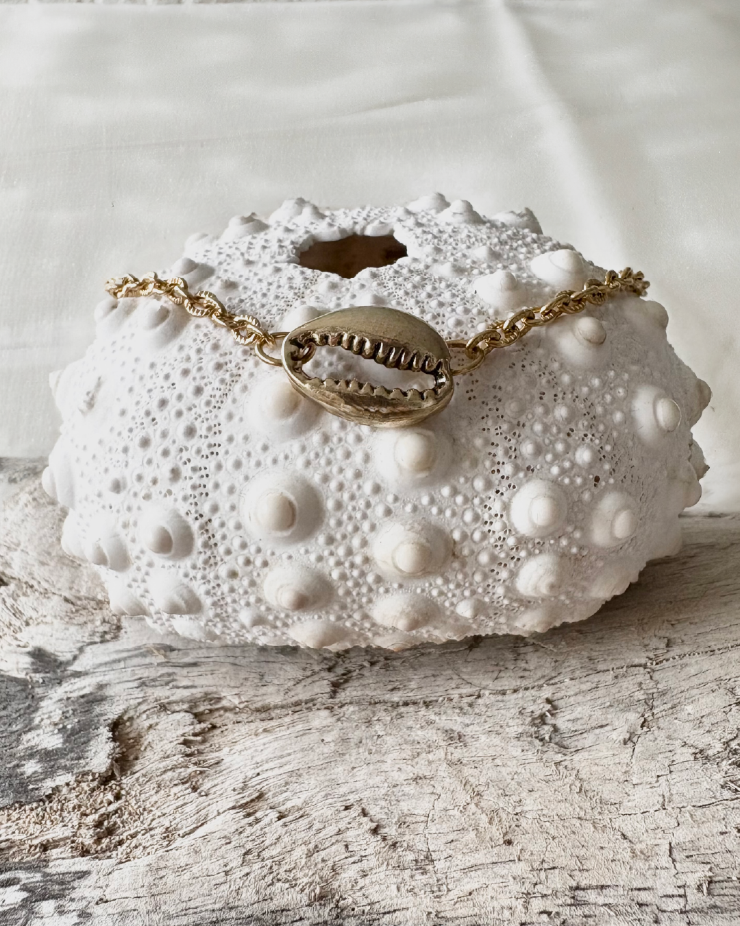 Gold Cowrie Anklet